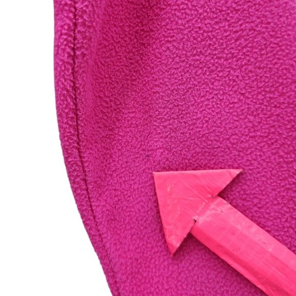 The North Face Fleece Pink Striped 1/4 Zip Pullover Girls Small (7/8) - Picture 6 of 9
